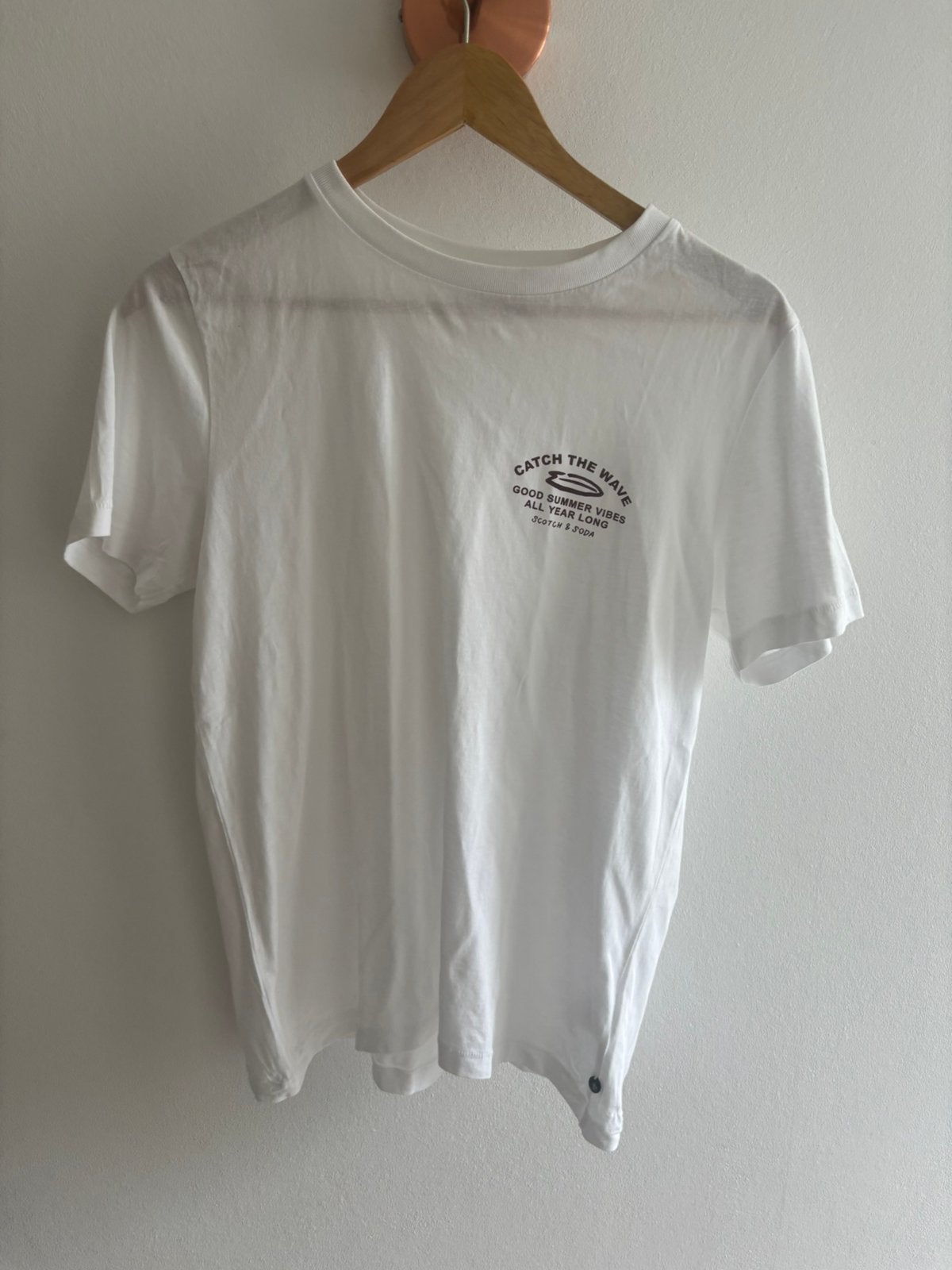 Scotch&Soda T-shirt, Kleding | Dames, Verzenden, Wit, Zo goed als nieuw, Korte mouw