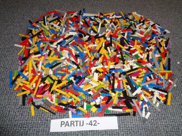 Partij 42=2000x Lego plaatjes 1 breed