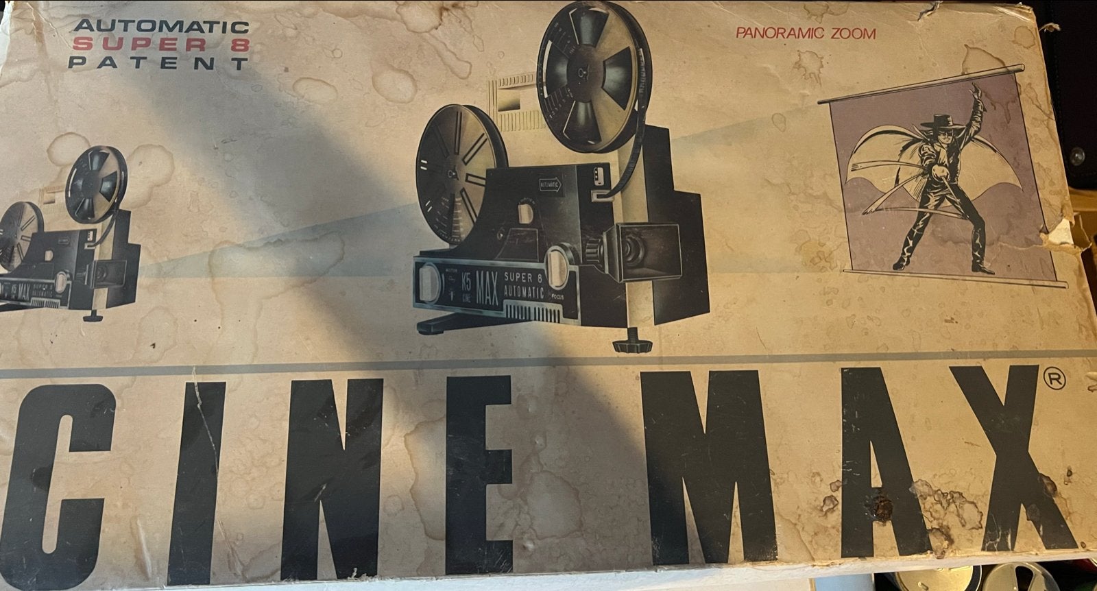 Cine Max Super 8 Automatic filmprojector met films, Ophalen of Verzenden, Gebruikt, Overige typen
