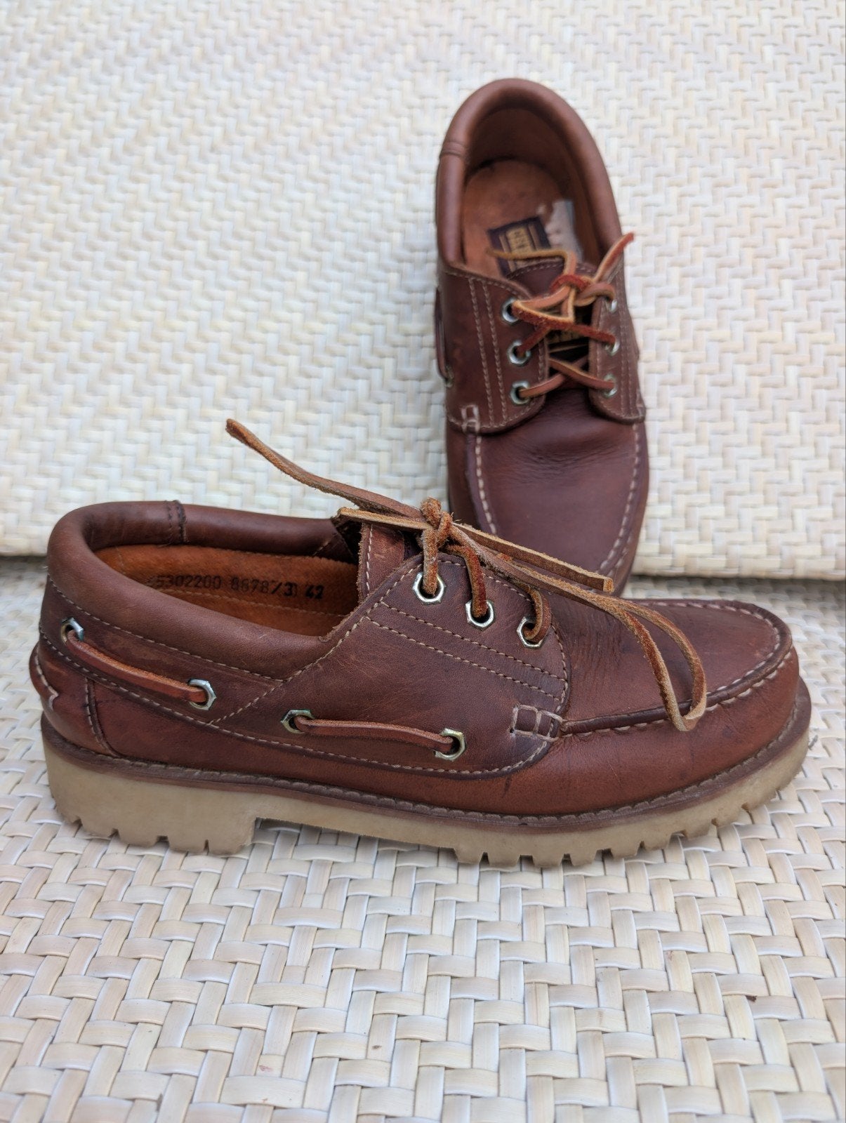 Checker leren bootschoenen 42, Bruin, Boots, Ophalen of Verzenden, Checker