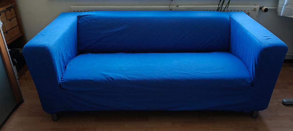 Klippan bank met hoezen, Ophalen, Gebruikt, 150 tot 200 cm, Driepersoons