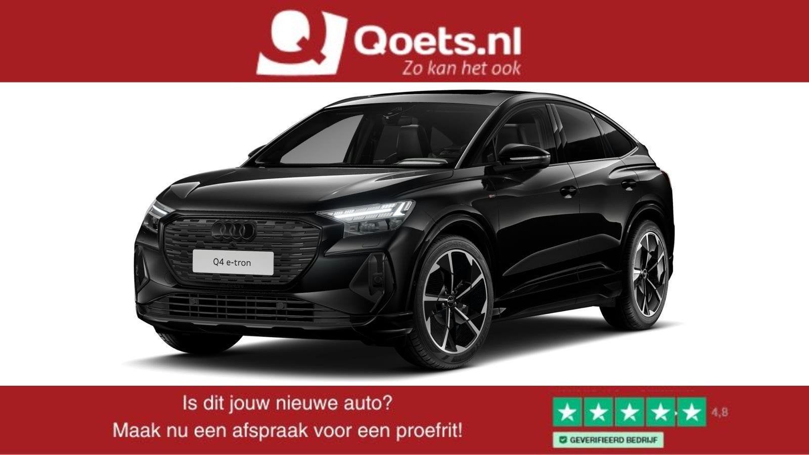 Audi Q4 Sportback e-tron 40 S edition 77 kWh Trekhaak - Pano, Auto's, Audi, Automaat, Achterwielaandrijving, Gebruikt, Met garantie (alle)