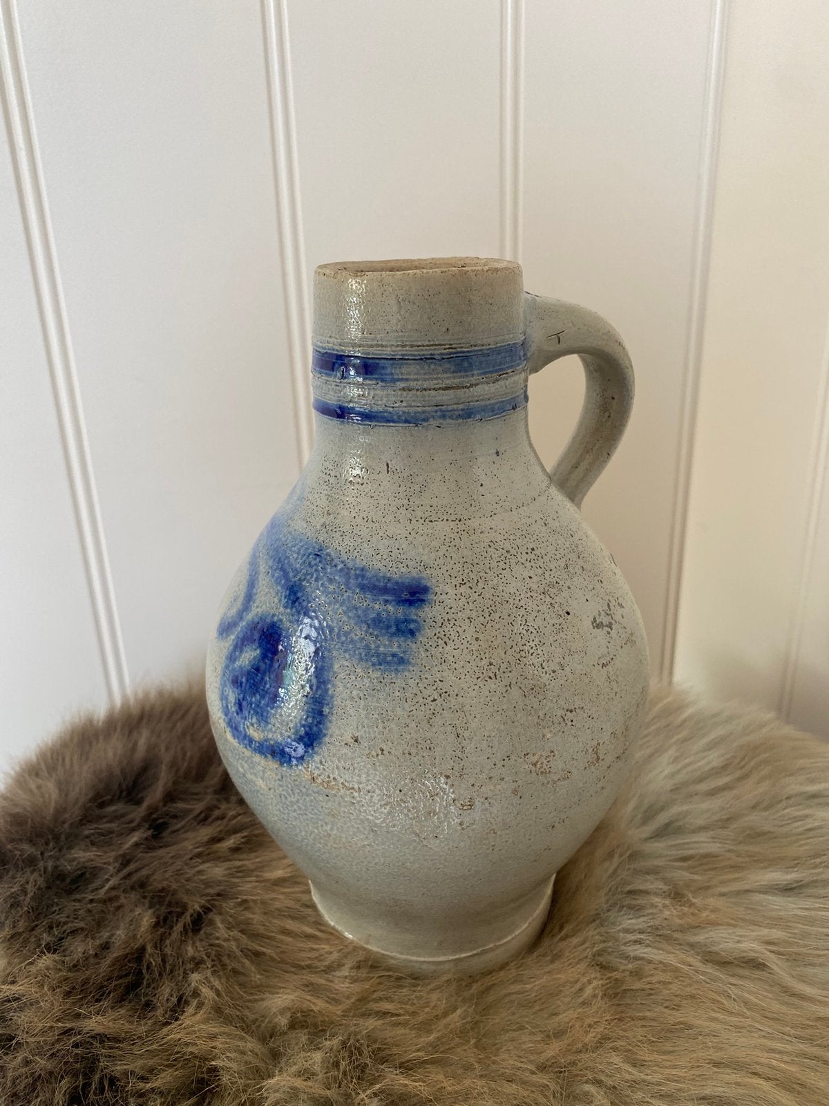 Brocante oude steengoed kruik, Ophalen of Verzenden