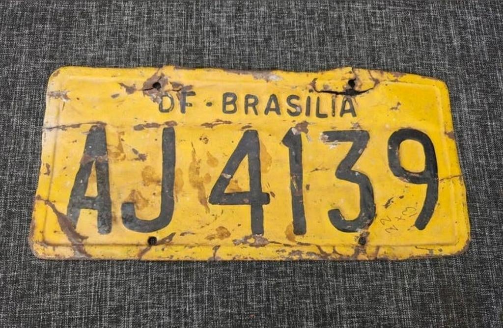 Kentekenplaat Brazilië nummerbord Nummerplaat Brasil Brazil, Verzenden