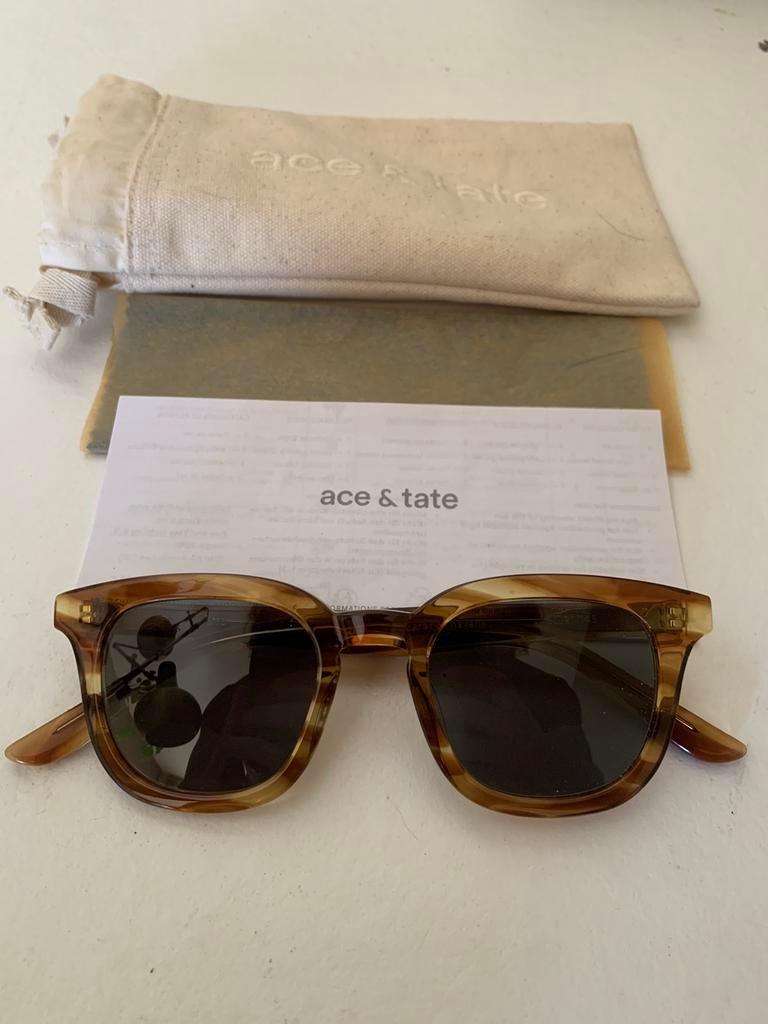 Ace&tate bobby caramel havanna, Overige merken, Zonnebril, Bruin, Nieuw