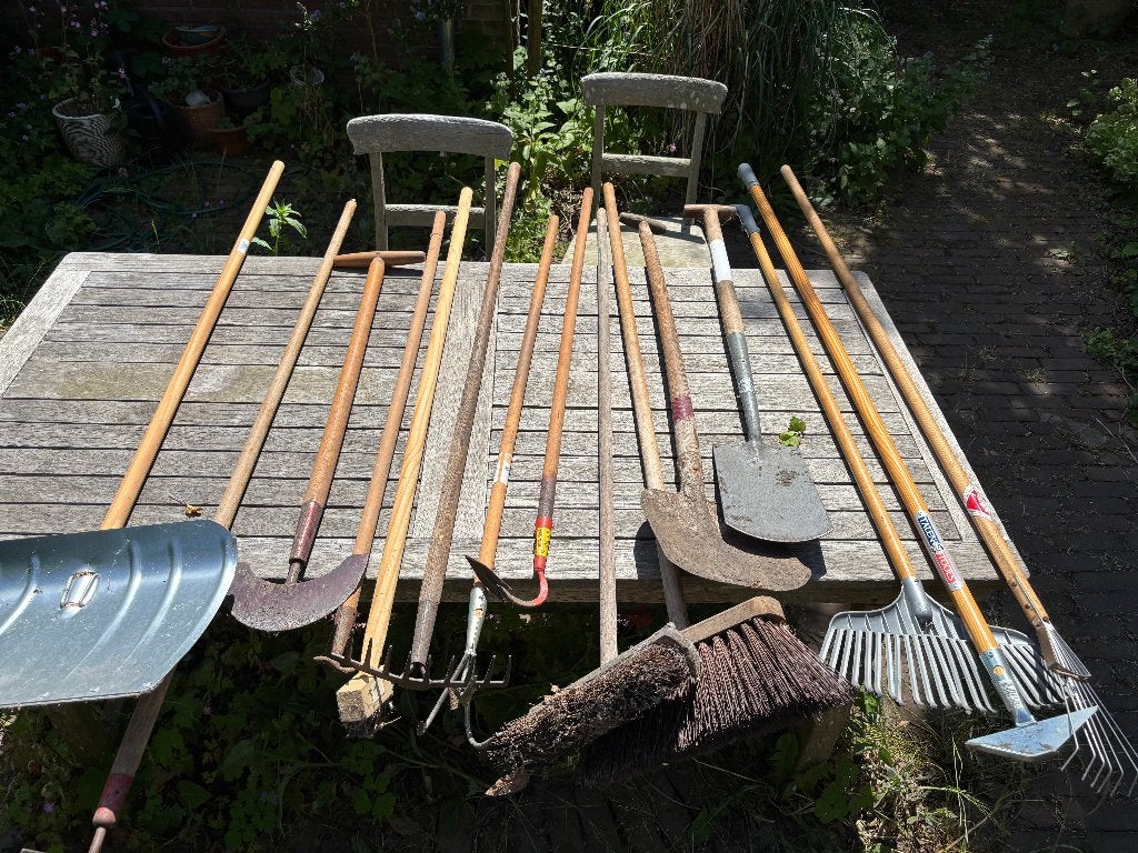 Tuingereedschap, Ophalen, Gebruikt