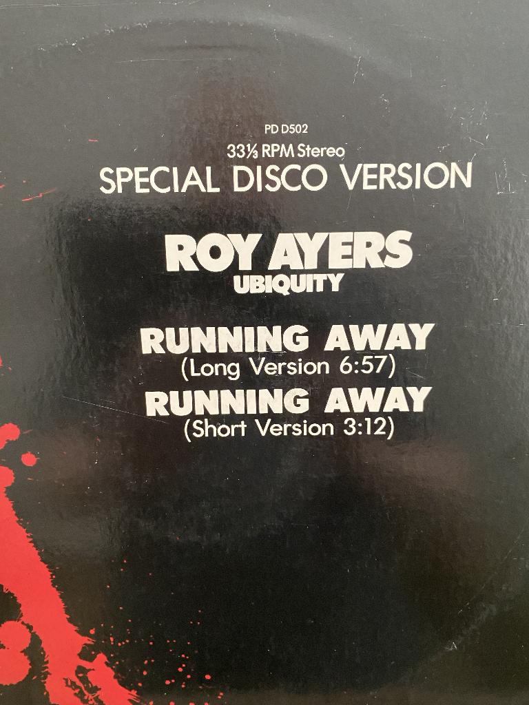 ROY AYERS - RUNNING AWAY 12 INCH, Gebruikt, Ophalen of Verzenden, 1970 - 1979, Inclusief binnenhoes