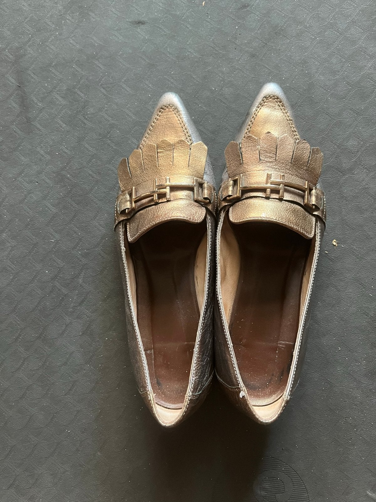 Hispanitas instapschoen/loafer brons/goud/bruin maat 41, Overige kleuren, Instappers, Ophalen of Verzenden, Zo goed als nieuw