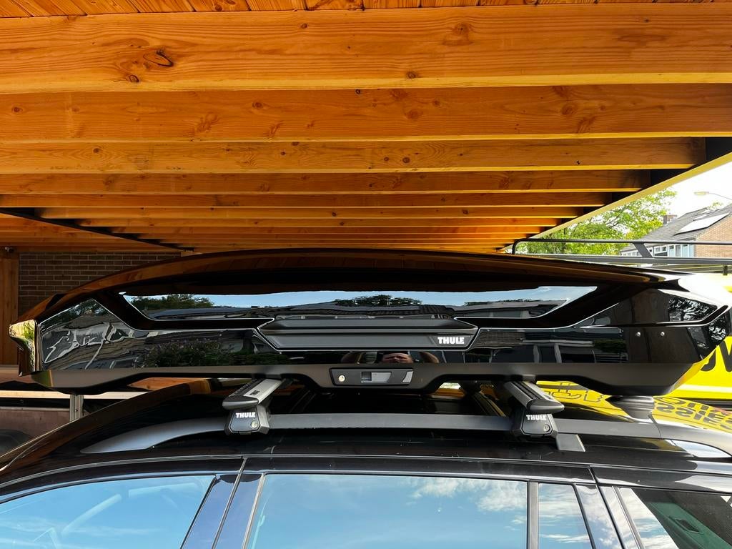 Te huur: Thule Motion 3XL, evt. Thule dragers bij te huren, Auto diversen, Dakkoffers, Ophalen of Verzenden, Zo goed als nieuw