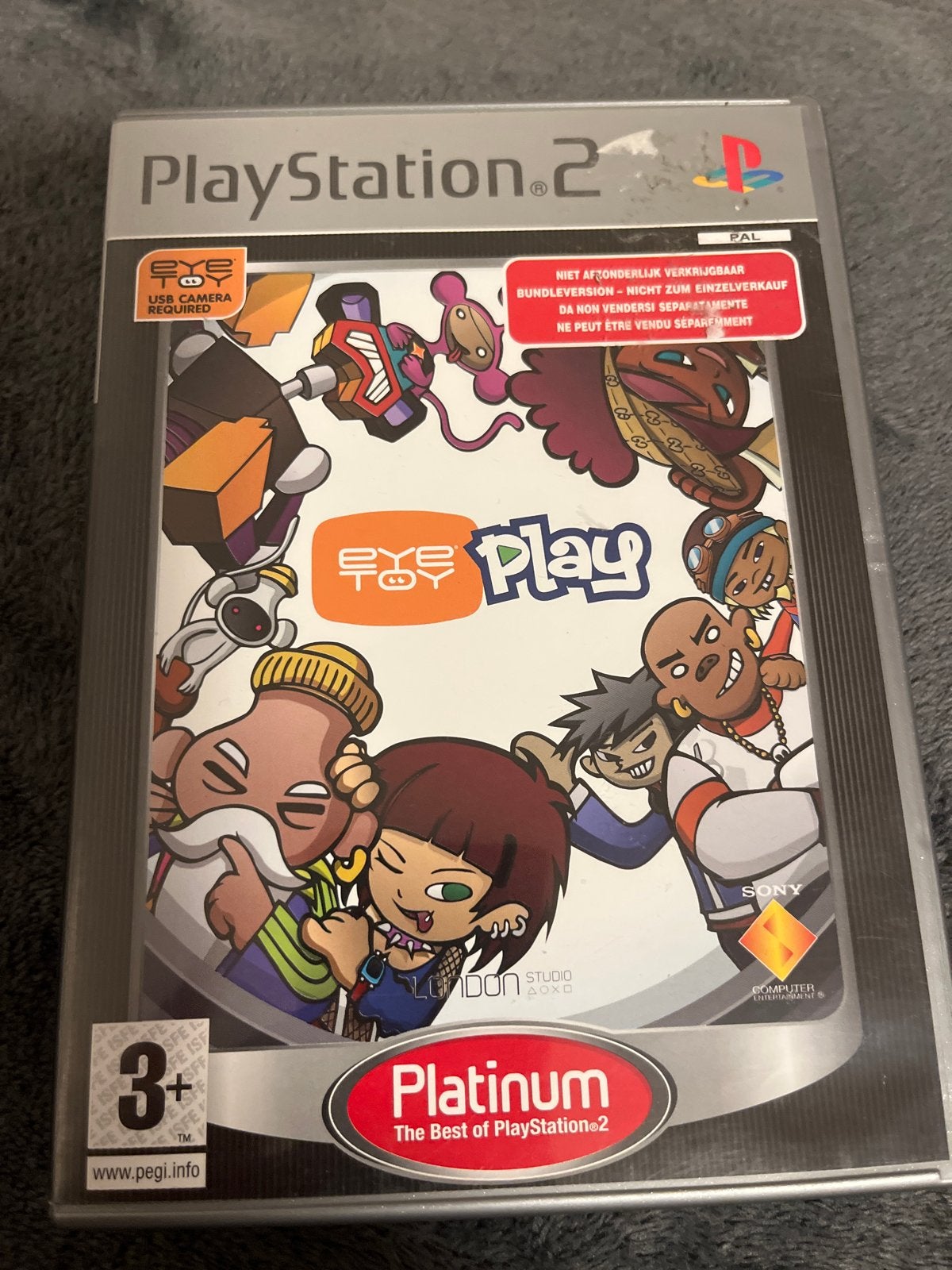 EyeToy Play - PlayStation 2 (PS2) - Platinum Editie, Gebruikt, Overige genres, Eén computer, Ophalen of Verzenden