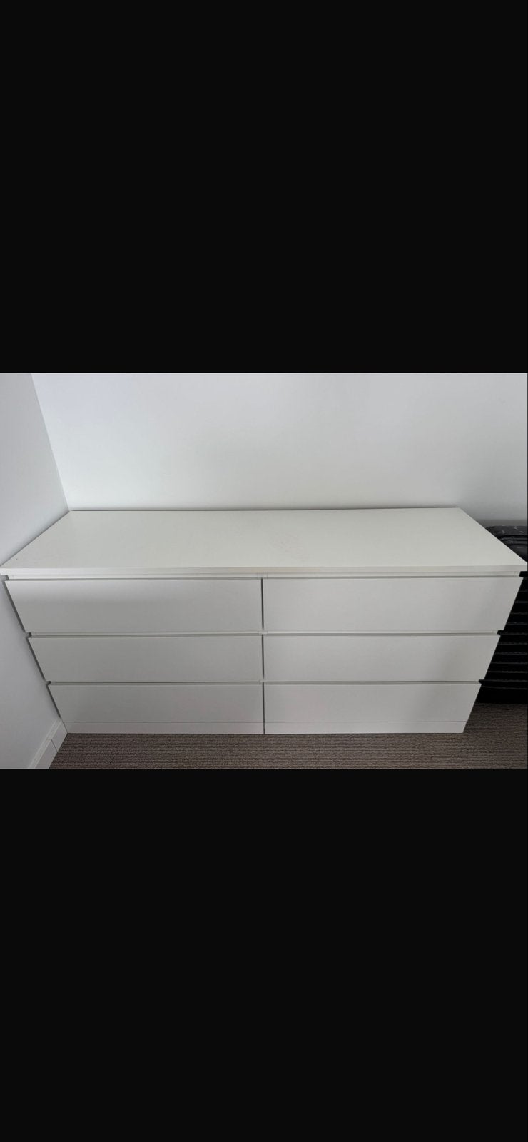 Ikea Malm ladekast wit - Zo goed als nieuw, Huis en Inrichting, Kasten | Ladekasten, 5 laden of meer, 150 tot 200 cm, Ophalen of Verzenden