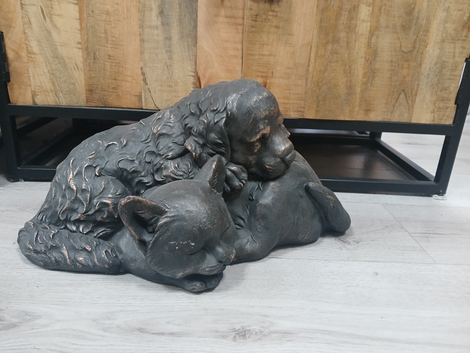Prachtig beeld hond en kat - binnen/buiten decoratie, Ophalen