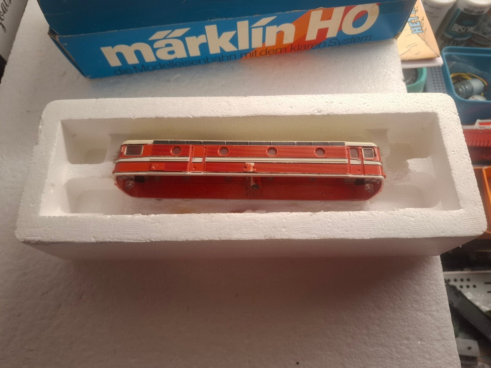 marklin doos 3043 met kap, Wisselstroom, Locomotief, Ophalen of Verzenden, Zo goed als nieuw