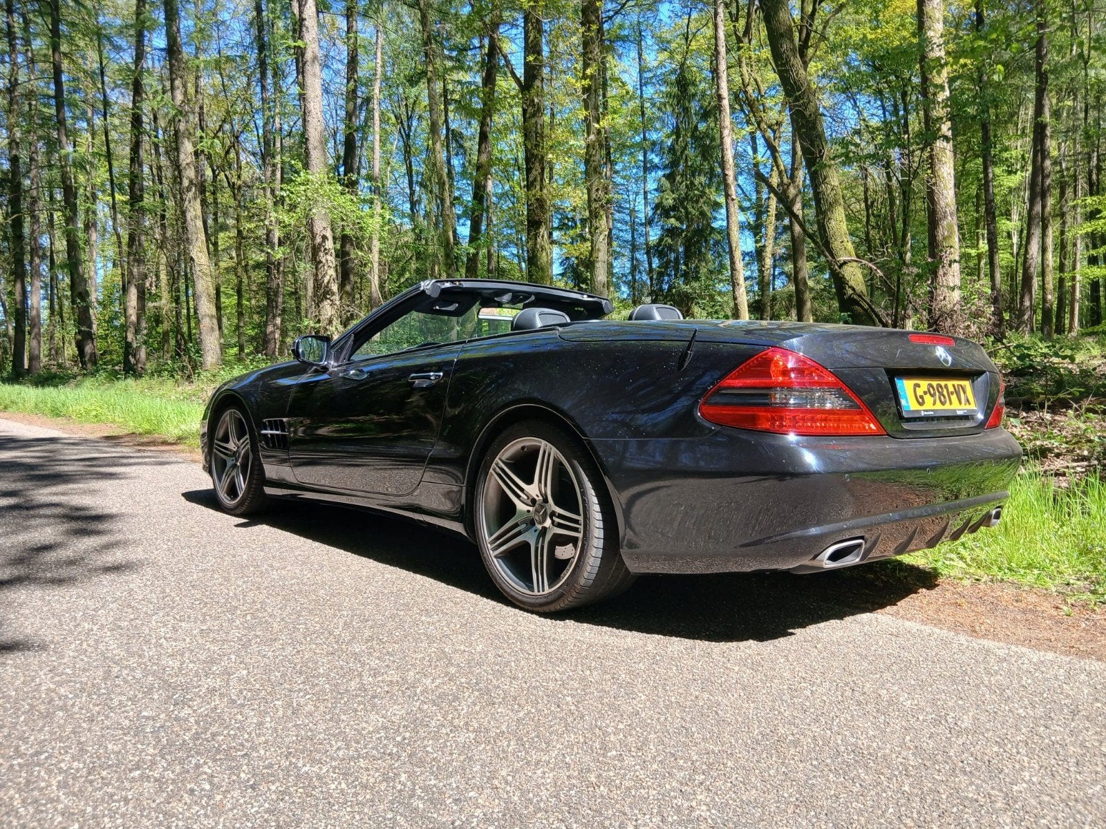 Mercedes-Benz SL 3.5 Sl350 AUT 2011 Zwart AMG pakket, Automaat, Achterwielaandrijving, Zwart, Cabriolet