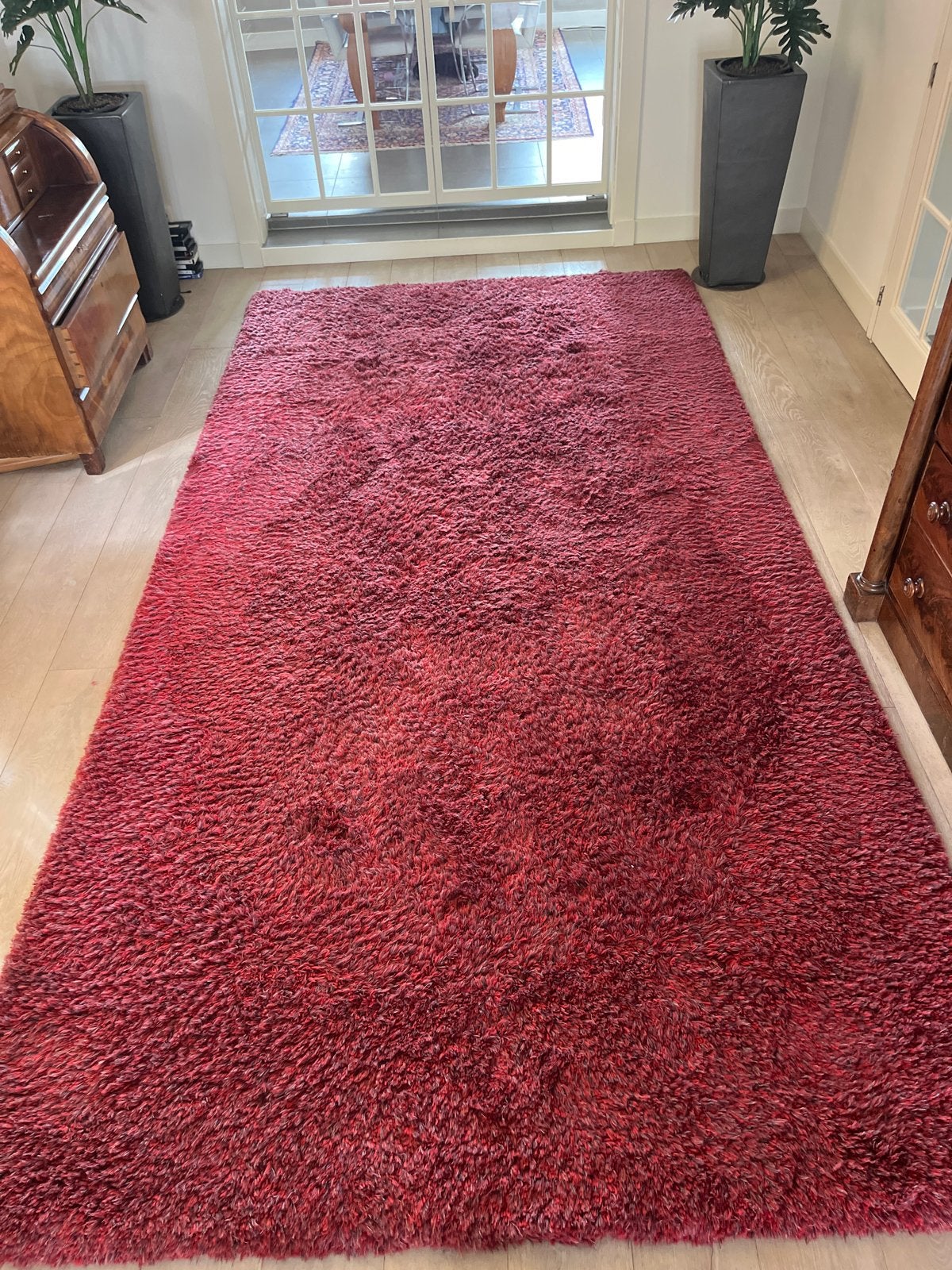 Danskina Bravoure Vloerkleed - Rood, 210x420 cm, Huis en Inrichting, Stoffering | Tapijten en Kleden, Ophalen, Zo goed als nieuw