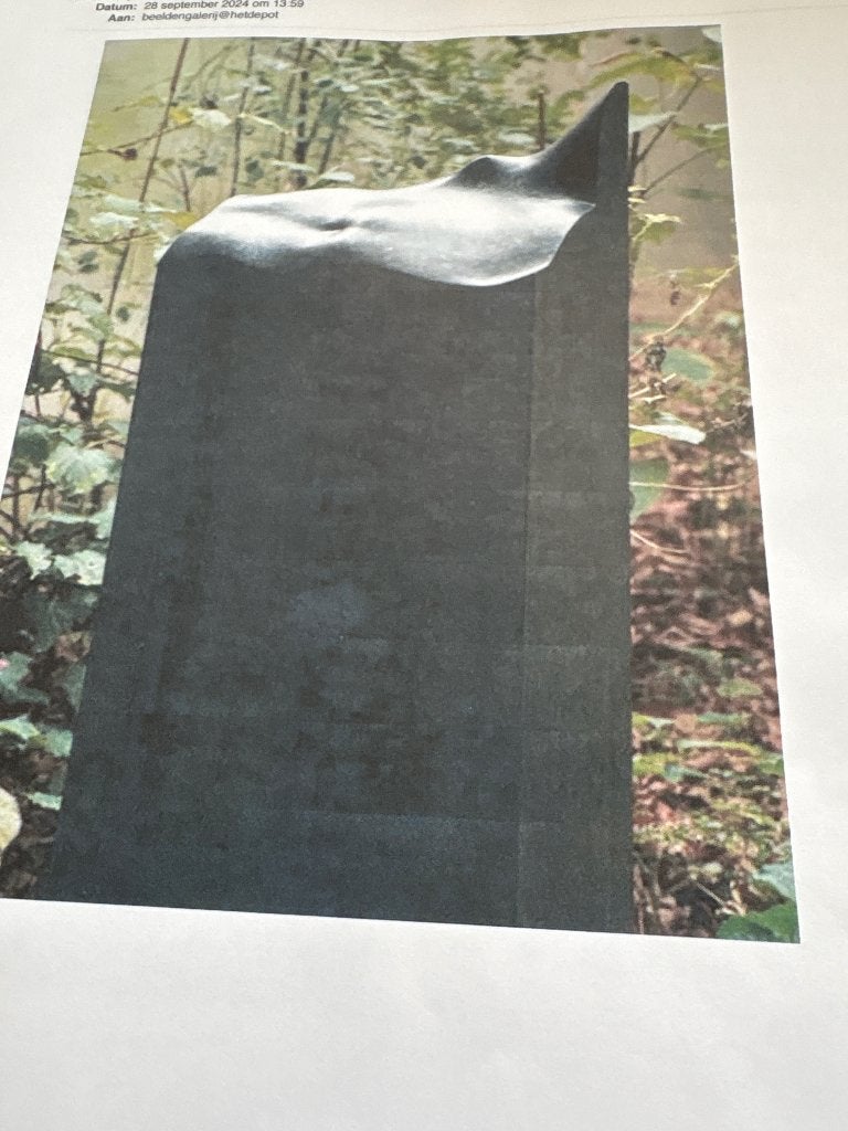 SCULPTUUR/ZUIL, Ophalen, Zwart, 1 meter - 2 meter, Overige materialen
