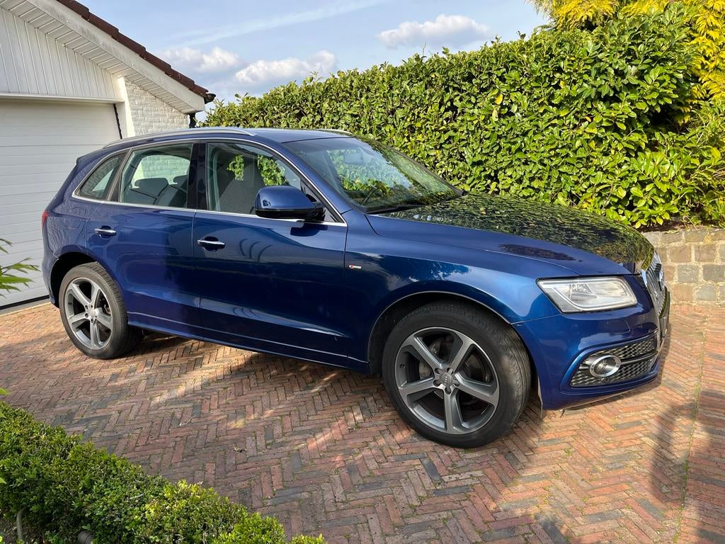 Audi Q5 2.0 Tfsi 132KW Quattro Tiptr 2016 Blauw S-line, Auto's, 4 cilinders, Vierwielaandrijving, Particulier, SUV of Terreinwagen
