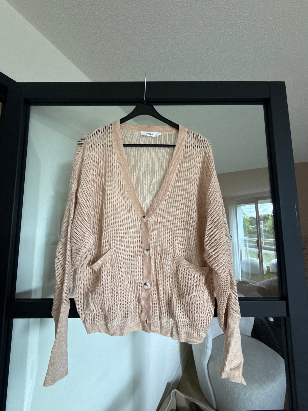 NOTSHY Gebreid vest met knopen en zakken maat L, Ophalen of Verzenden, Zo goed als nieuw, Maat 42/44 (L), Roze