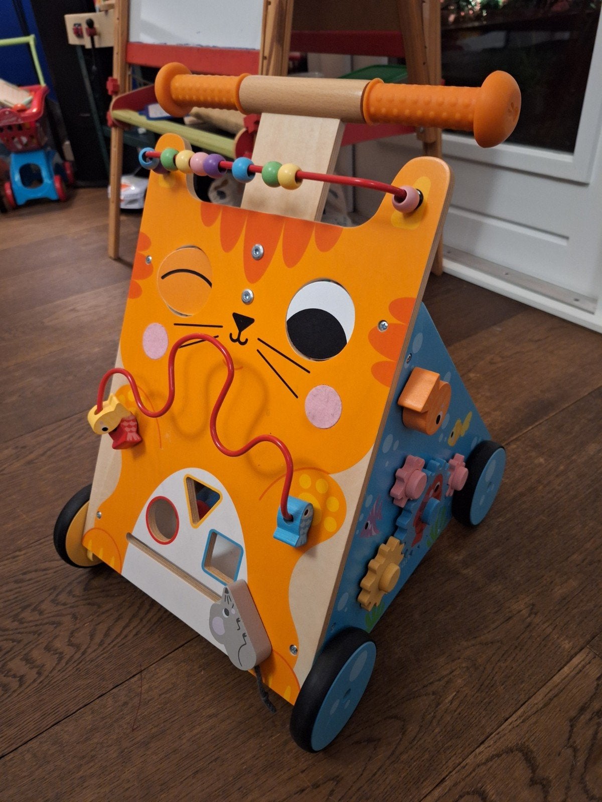 Janod Kat Loopwagen met Activiteiten, Ophalen, Zo goed als nieuw, Overige typen