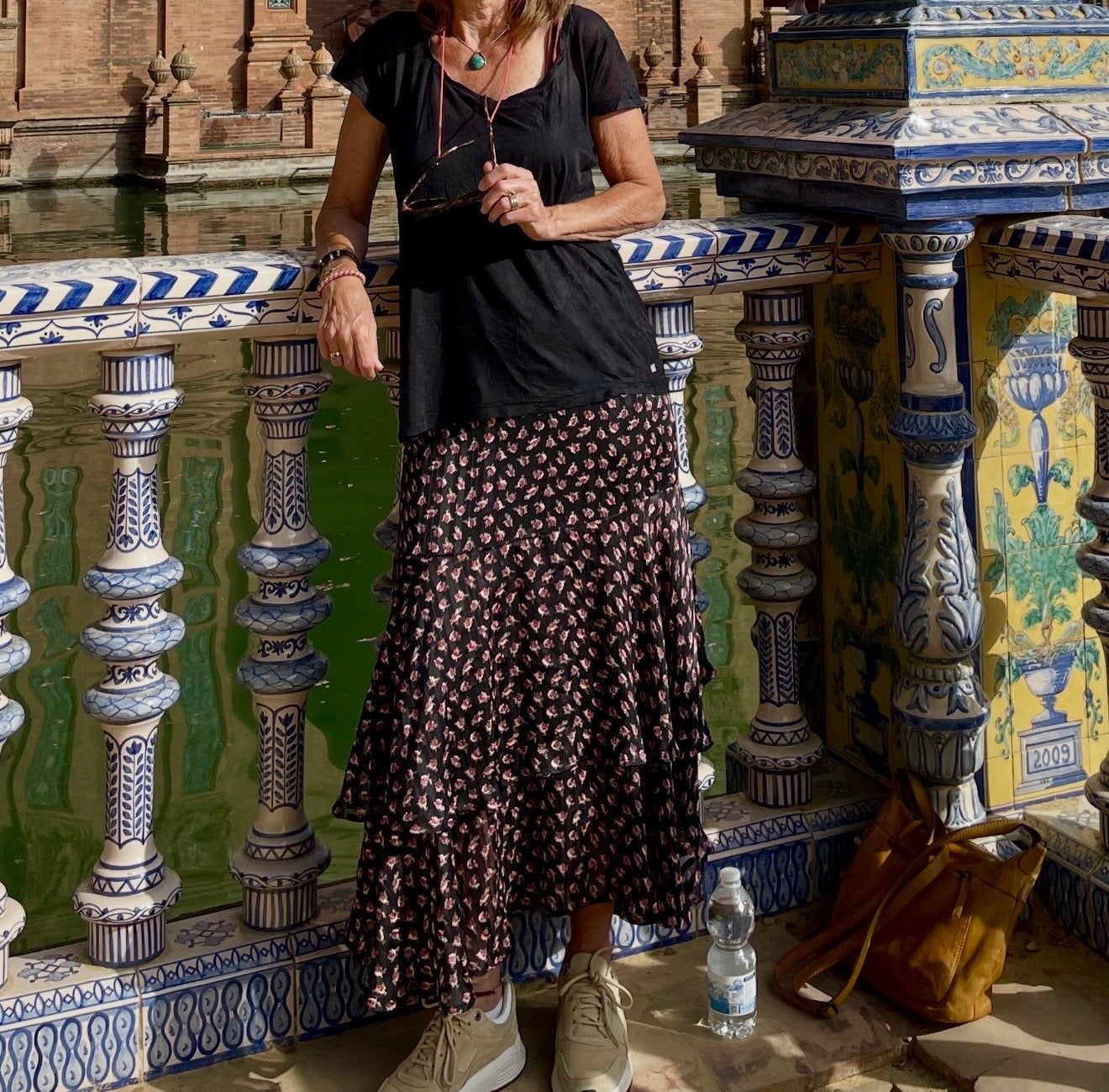 Scotch & Soda Maison Scotch bloemenprint rok, Zwart, Ophalen of Verzenden, Zo goed als nieuw, Maat 36 (S)