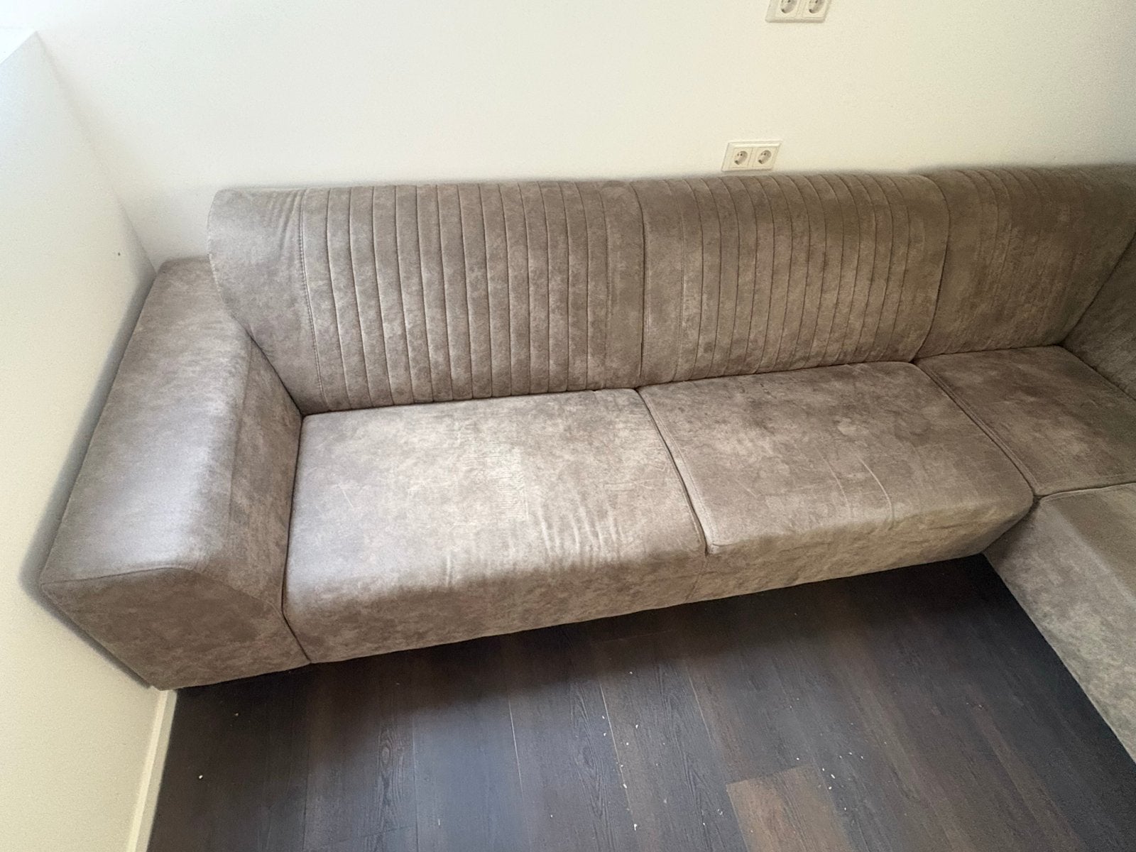 Hoekbank 220x310 - Comfortabel en Ruim, Ophalen, Gebruikt, Hoekbank, Stof