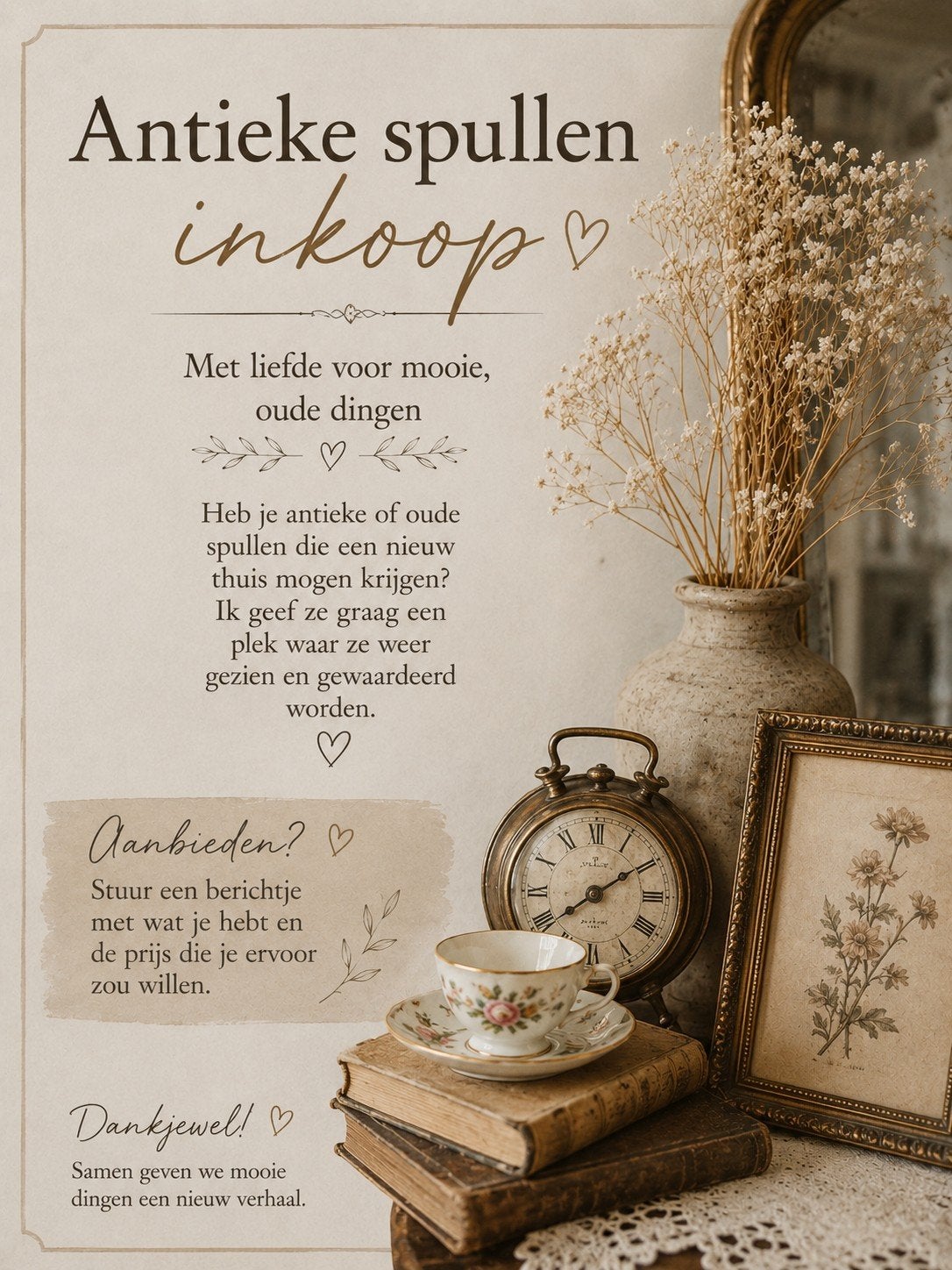 Inkoop van antieke en oude spullen, zie omschrijving, Ophalen of Verzenden