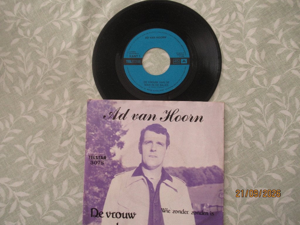 Ad van Hoorn   De vrouw van de man in de Bajes, Cd's en Dvd's, Ophalen of Verzenden, Gebruikt, 7 inch, Nederlandstalig