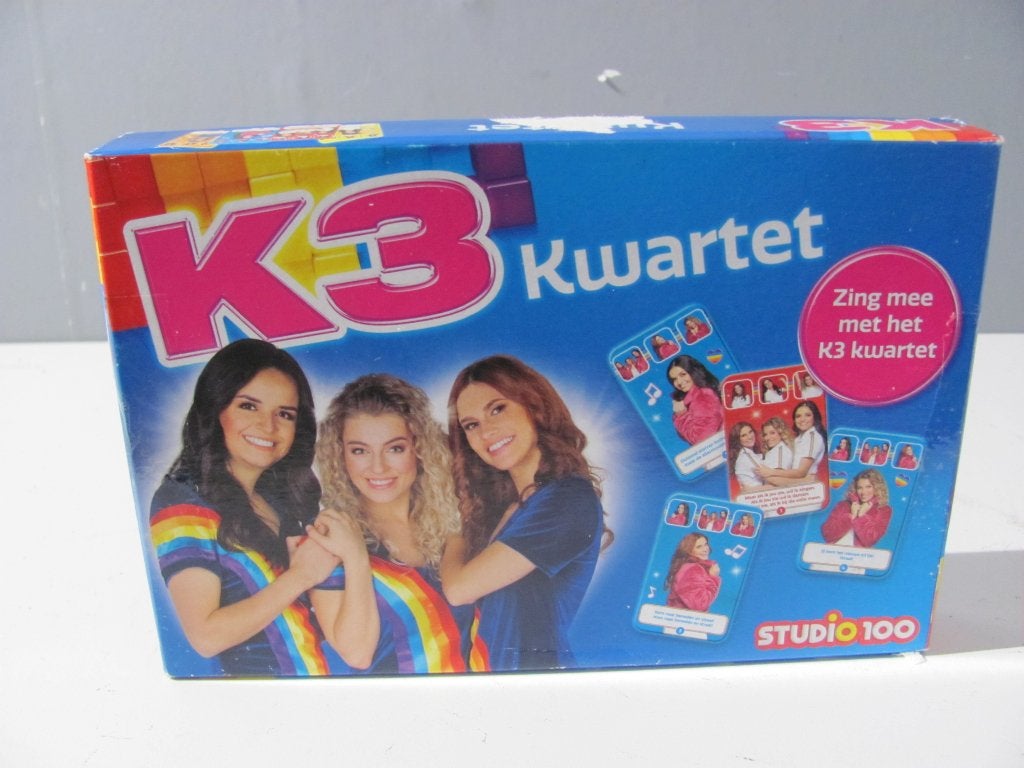 K3 kwartetspel met hun beste songs, Ophalen of Verzenden, Zo goed als nieuw, Kwartet(ten)