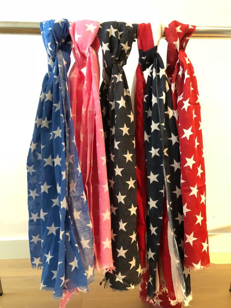 Partij nieuwe sjaals 100% katoen diverse kleuren, Ophalen of Verzenden, Nieuw, Maat 46/48 (XL) of groter, Sjaal