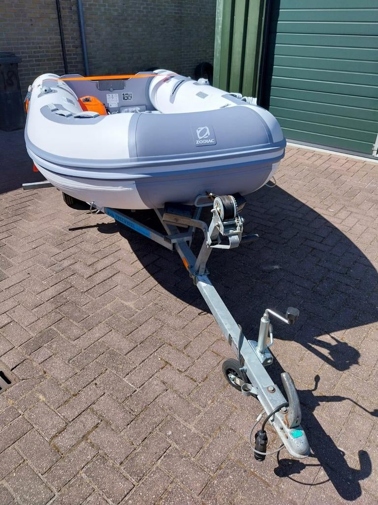 Te koop Nieuwe Zodiac cadet rubberboot inclusief trailer, Aluminium, Nieuw, Benzine, Minder dan 70 pk