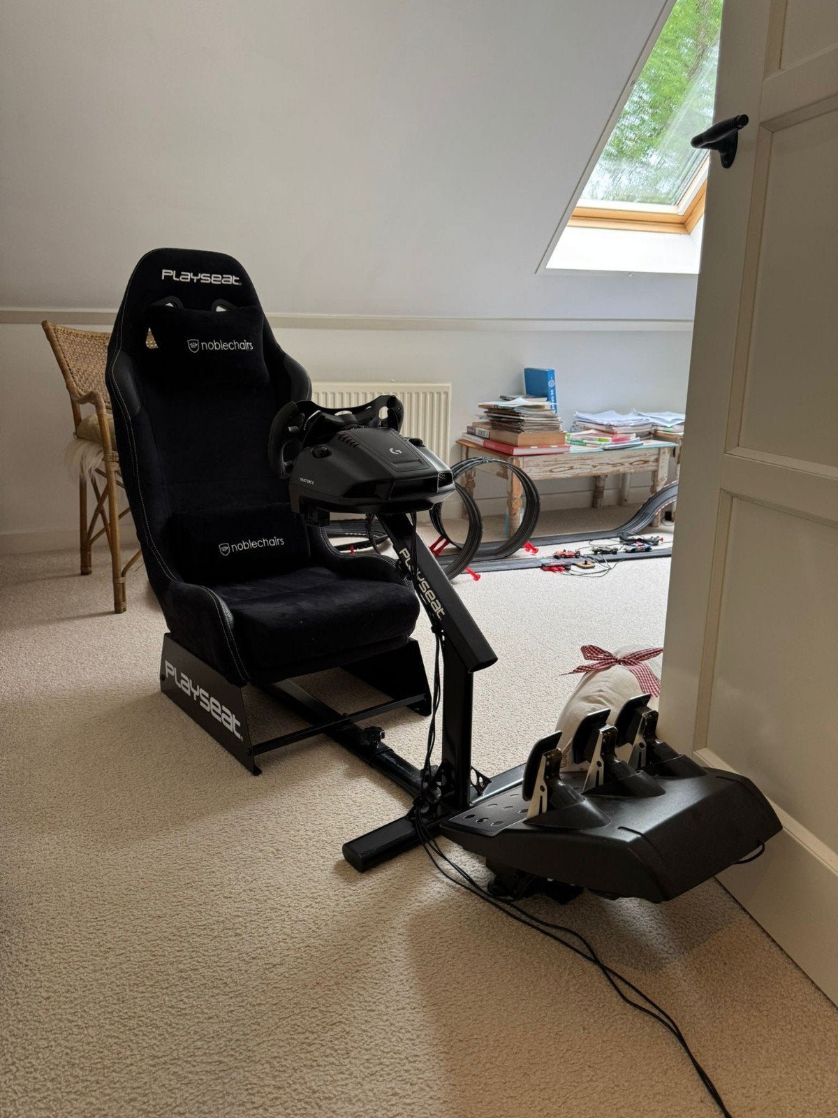 Logitech g923 Playseat, Spelcomputers en Games, Ophalen, Zo goed als nieuw, Playseat of Racestoel