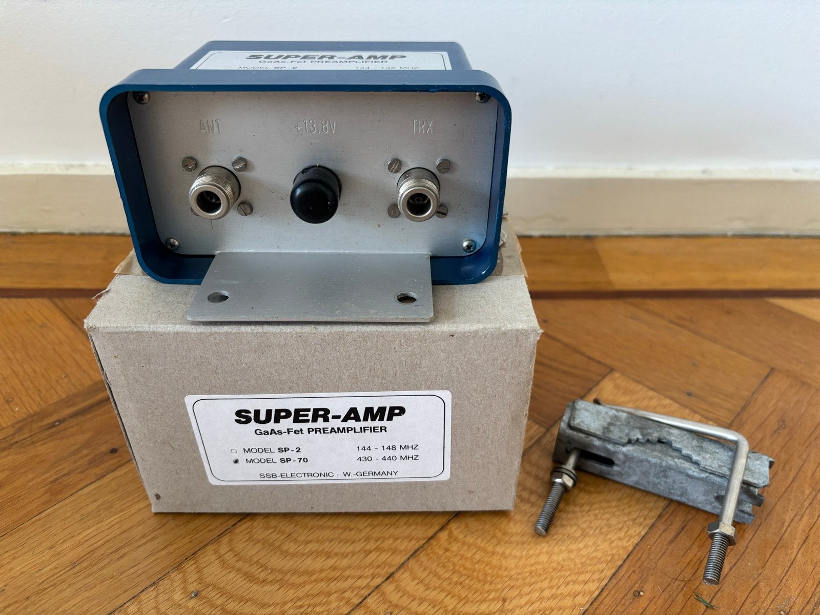 SSB Super-Amp GaAs-Fet Voorversterker SP-70 (430-440 MHz), Telecommunicatie, Ophalen of Verzenden, Gebruikt, Ontvanger