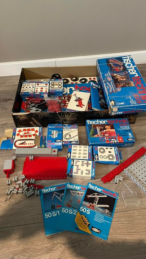 Fischer Technik set uit de jaren 70, Ophalen of Verzenden, Gebruikt, Bouwen