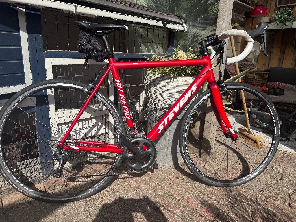 Stevens San Remo racefiets, Velgrem, Aluminium, 15 tot 20 versnellingen, 53 tot 57 cm