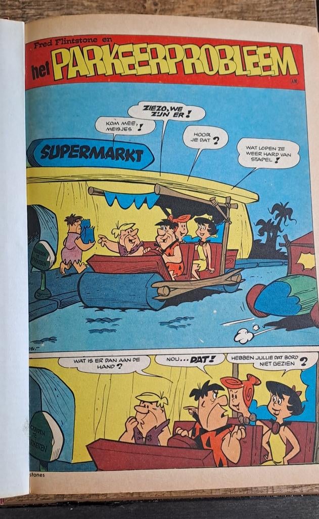 Mooi ingebonden album met Flinstones strips, Meerdere stripboeken, Ophalen of Verzenden, Zo goed als nieuw, Hanna-Barbera