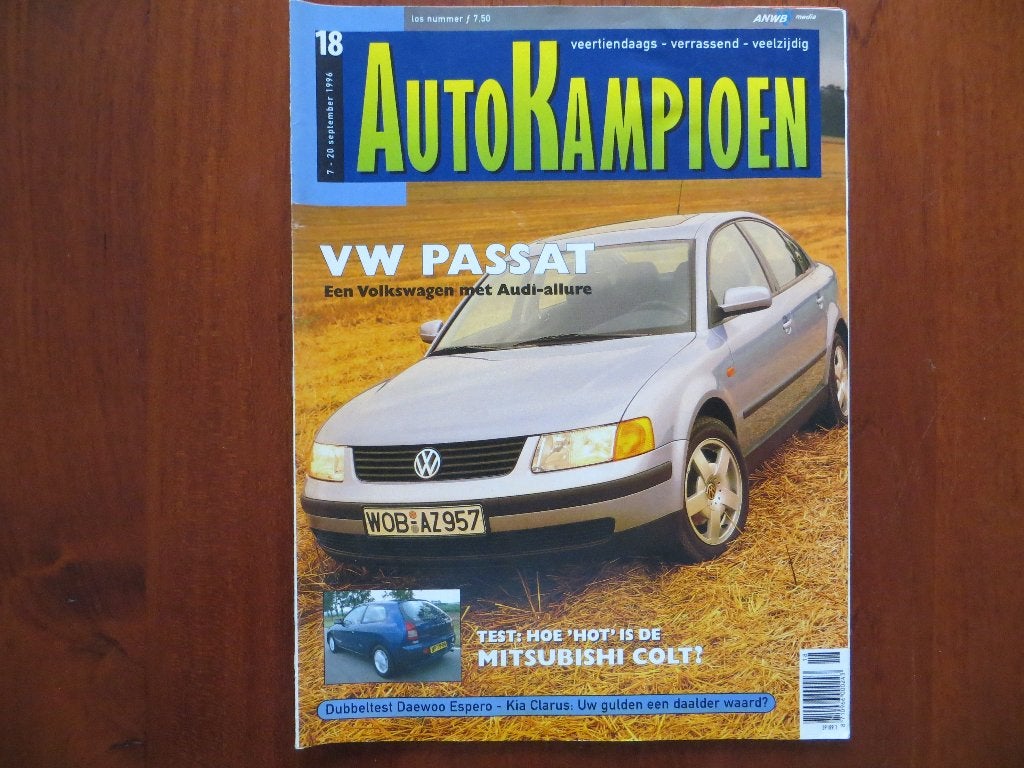 Autokampioen 18 1996 VW Passat, Colt, Espero, Kia Clarus, Ophalen of Verzenden, Nieuw, Volkswagen