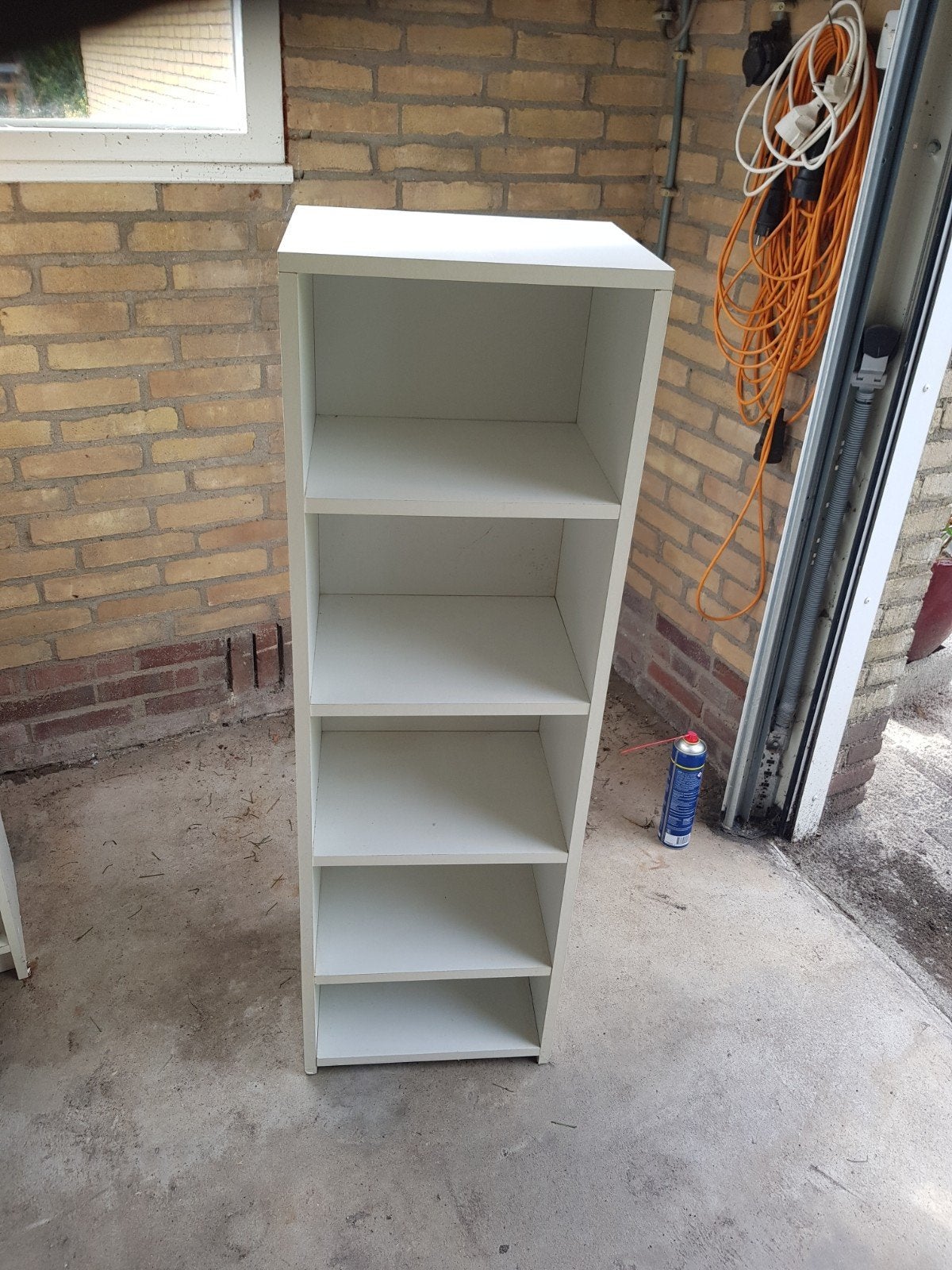 Witte boekenkast met 5 vakken, Huis en Inrichting, Kasten | Boekenkasten, Ophalen, Met plank(en), Minder dan 50 cm, Gebruikt