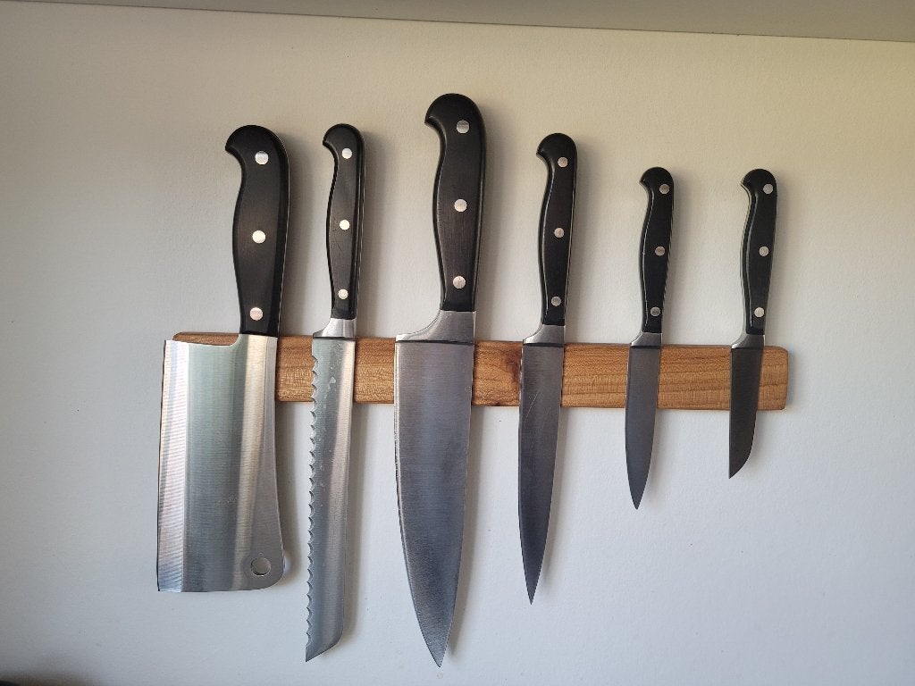 Magnetische messenhouder - handgemaakt, Overige typen, Hout, Nieuw, Ophalen of Verzenden