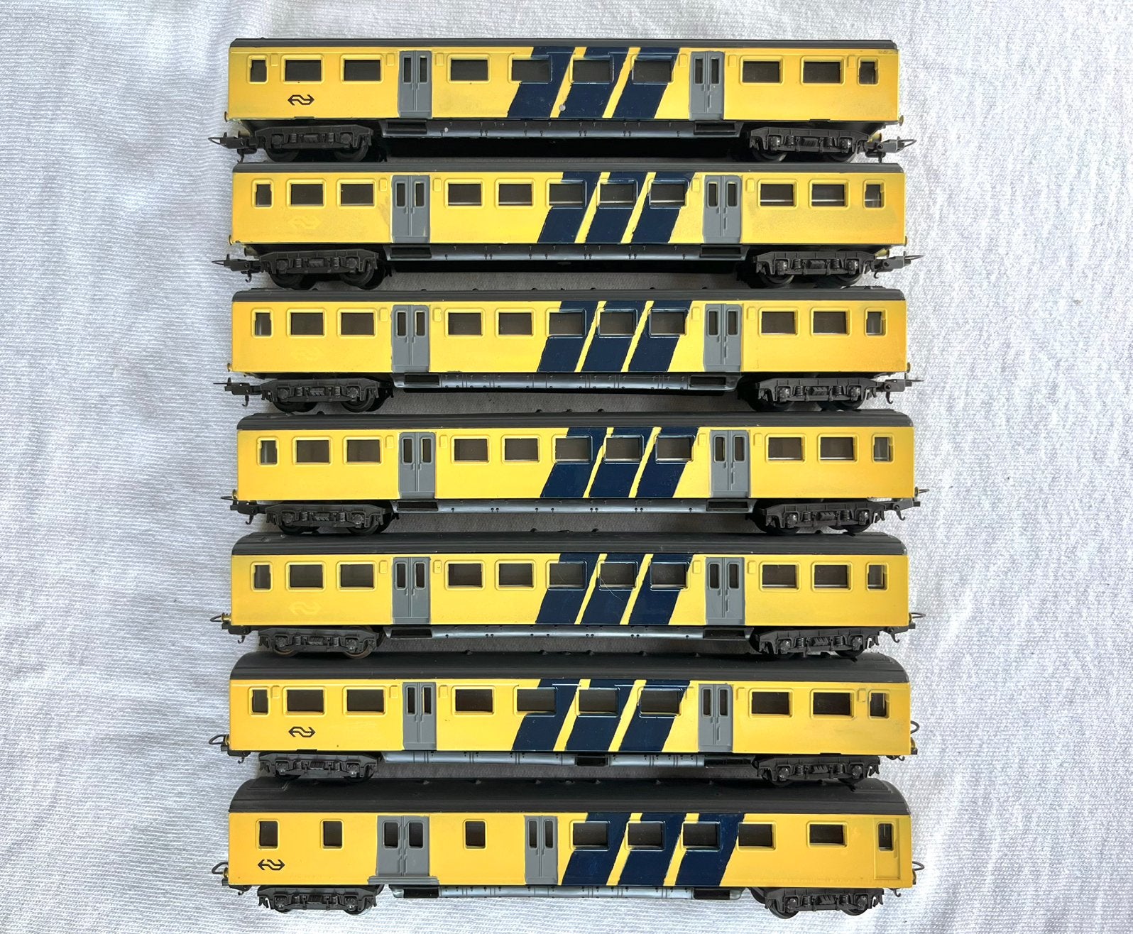 7x Lima NS Plan E rijtuigen H0, Gebruikt, Gelijkstroom, Wagon, Ophalen of Verzenden