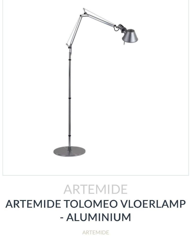 ARTEMIDE TOLOMEO VLOERLAMP, Ophalen, Past in elk interieur, Zo goed als nieuw, Metaal