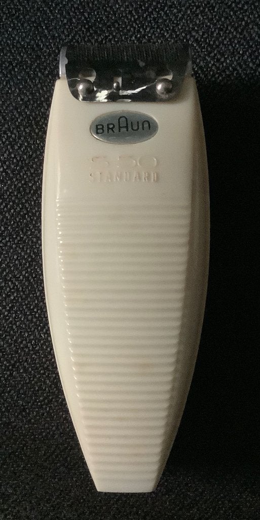 Vintage Braun scheerapparaat S50 standaard in doos 1950, Antiek en Kunst, Verzenden