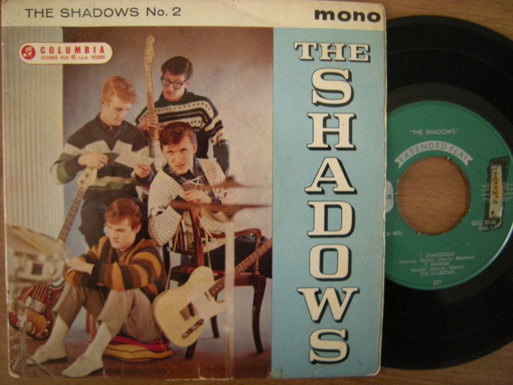 The Shadows (The Shadows No.2) ep., Gebruikt, 7 inch, Ophalen of Verzenden, EP