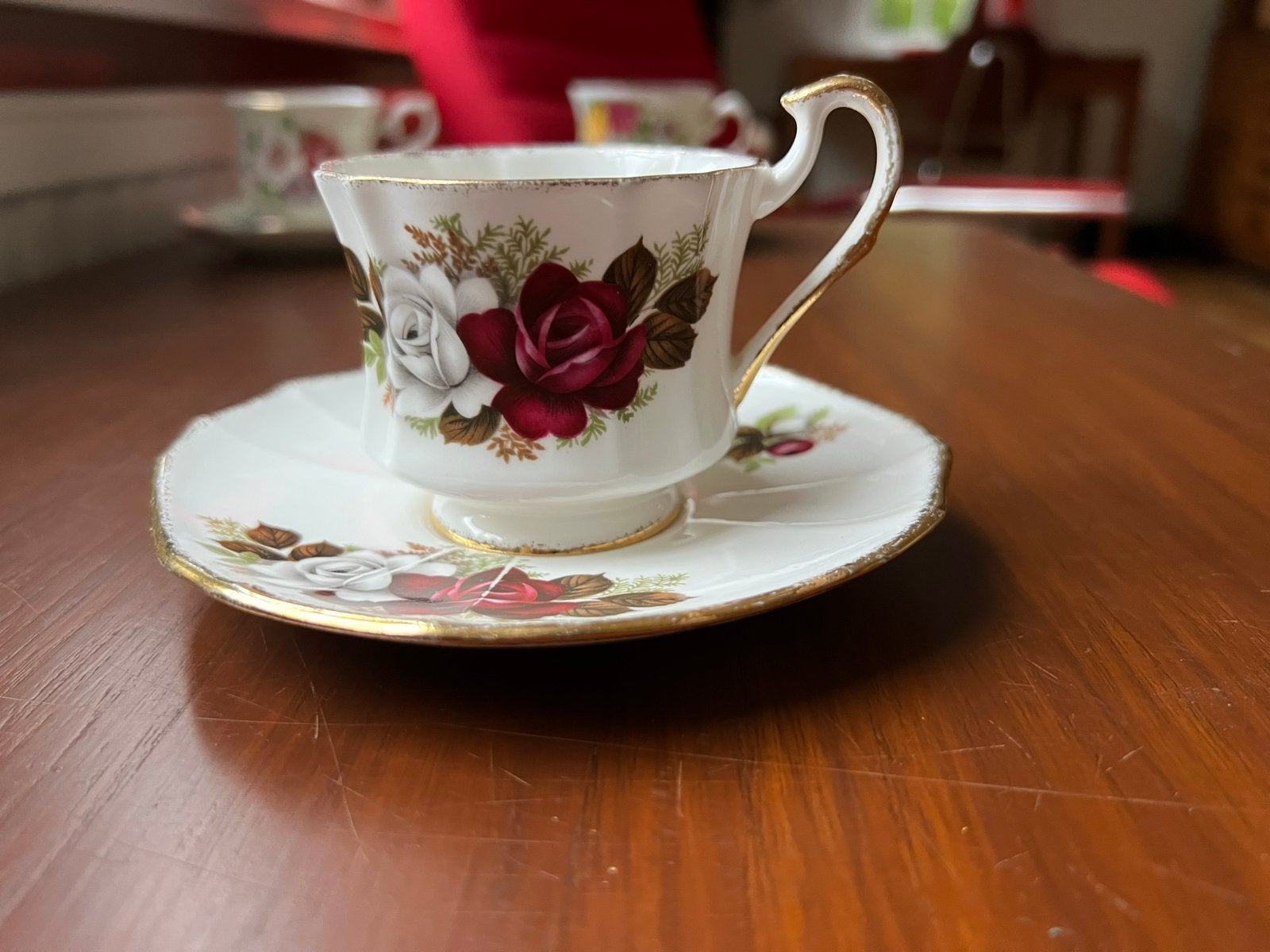 Royal Countess Priory Dale Bone China Kop en Schotel, Ophalen of Verzenden