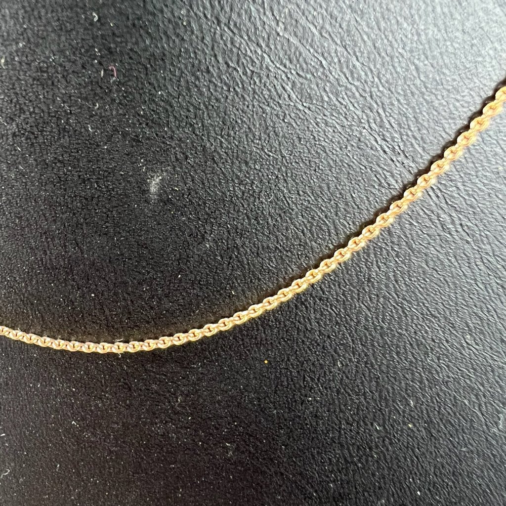 Gouden Ketting | 18k | 2,22g | ankerschakel | 40cm | 2, Ophalen of Verzenden, Gebruikt, Goud, Goud
