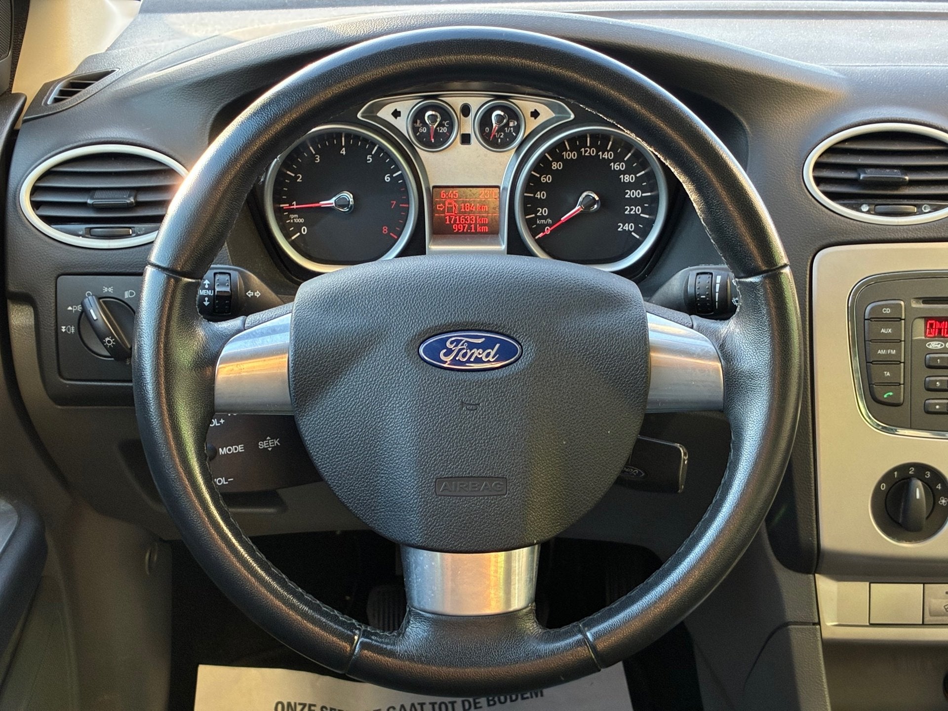 Ford Focus Wagon 1.8 Limited Flexi Fuel|Airco|Elektr.ramen|L, Auto's, Electronic Stability Program (ESP), 125 pk, Gebruikt, 4 cilinders