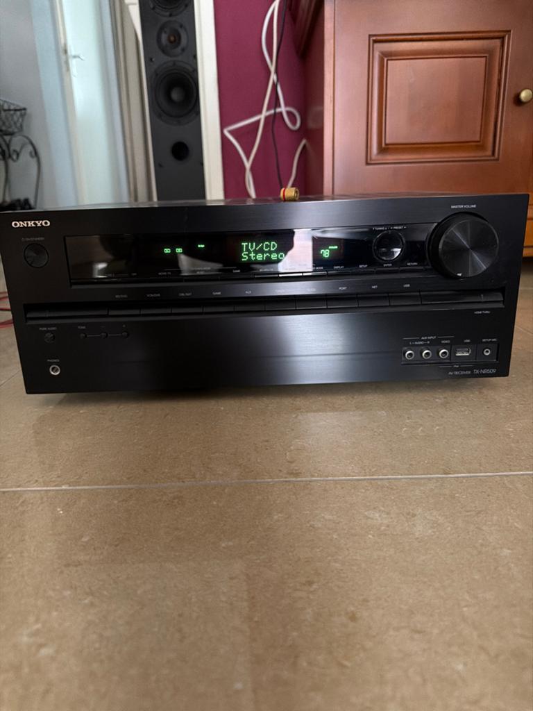 Onkyo TX-NR509 AV Receiver - Stereo, Audio, Tv en Foto, Versterkers en Receivers, Ophalen, Zo goed als nieuw, 60 tot 120 watt