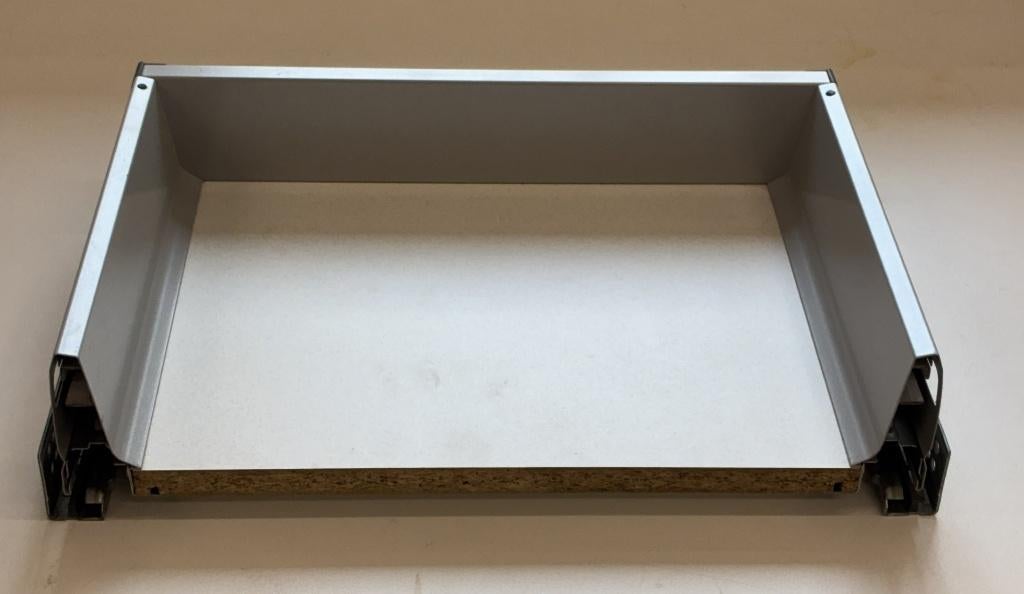 Blum Tandembox plus laden 464x505 en 264x505 en 425x275 mm, Gebruikt, Minder dan 100 cm, Grijs, 25 tot 50 cm