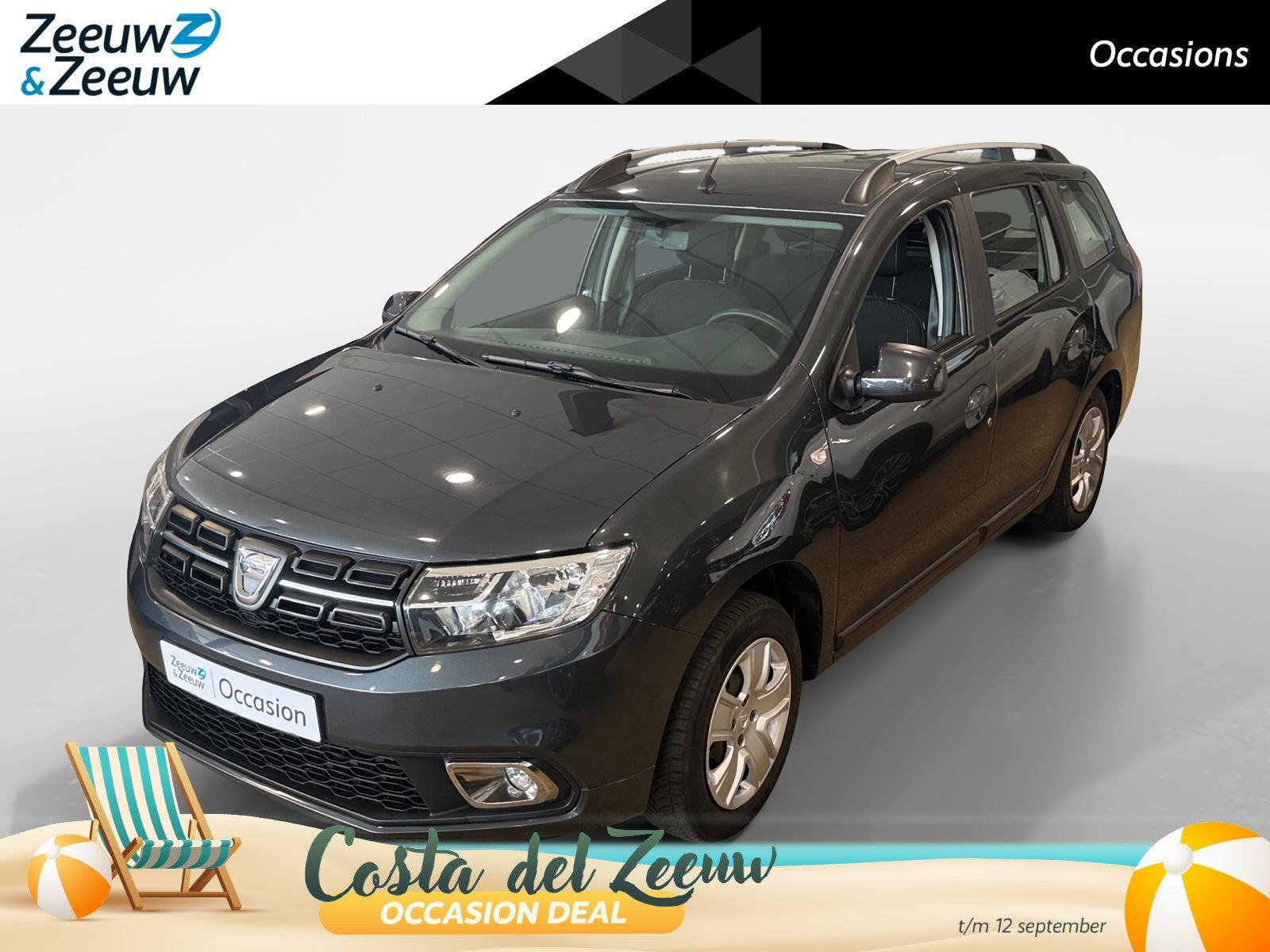 Dacia Logan MCV 0.9 TCe Laureate *Navi+Camera*Airco*Parkeers, Auto's, Stof, Startonderbreker, 1110 kg, Origineel Nederlands
