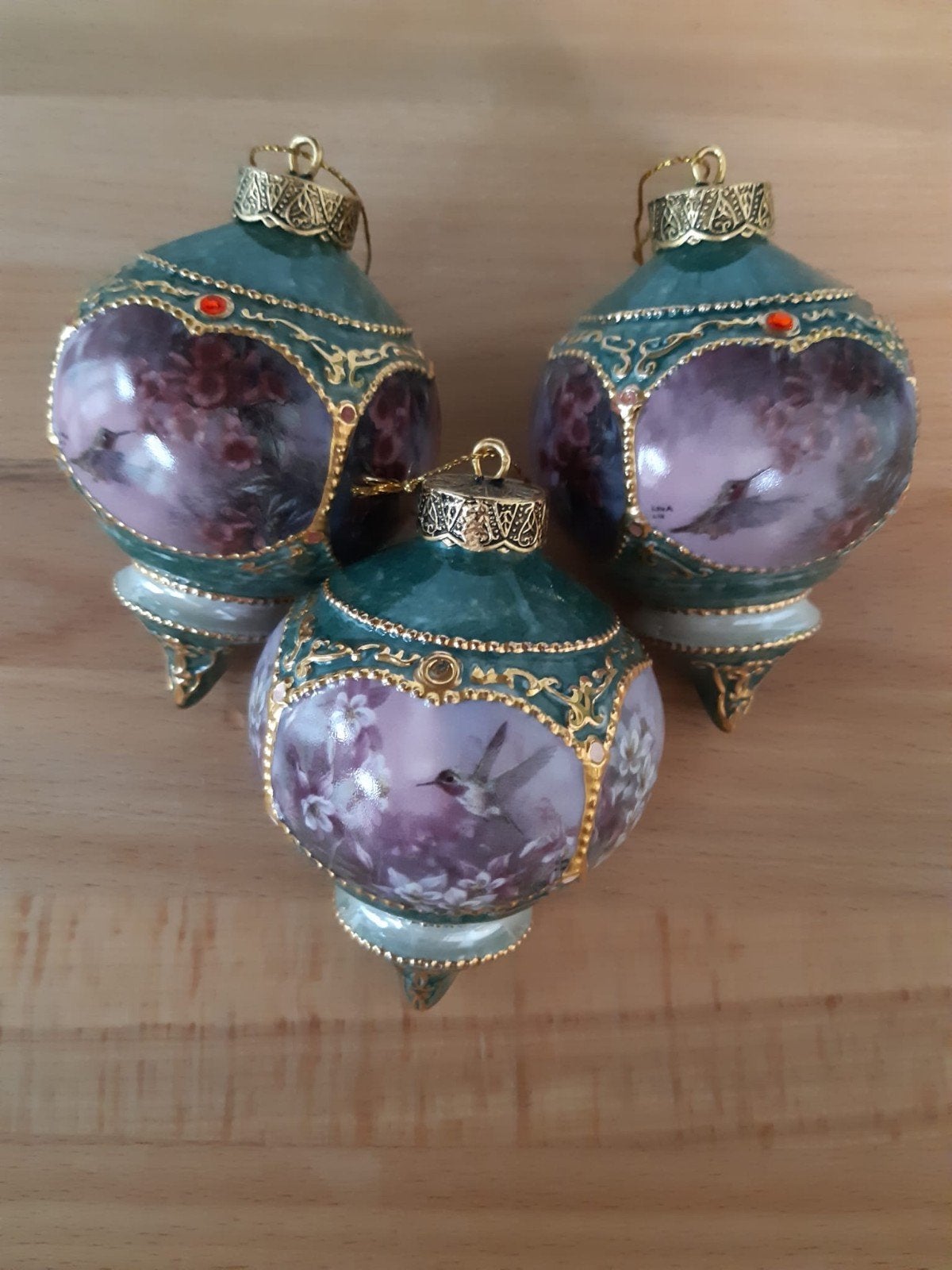 Set van 3 Porseleinen Kersthangers Hummingbird Bradford, Ophalen of Verzenden