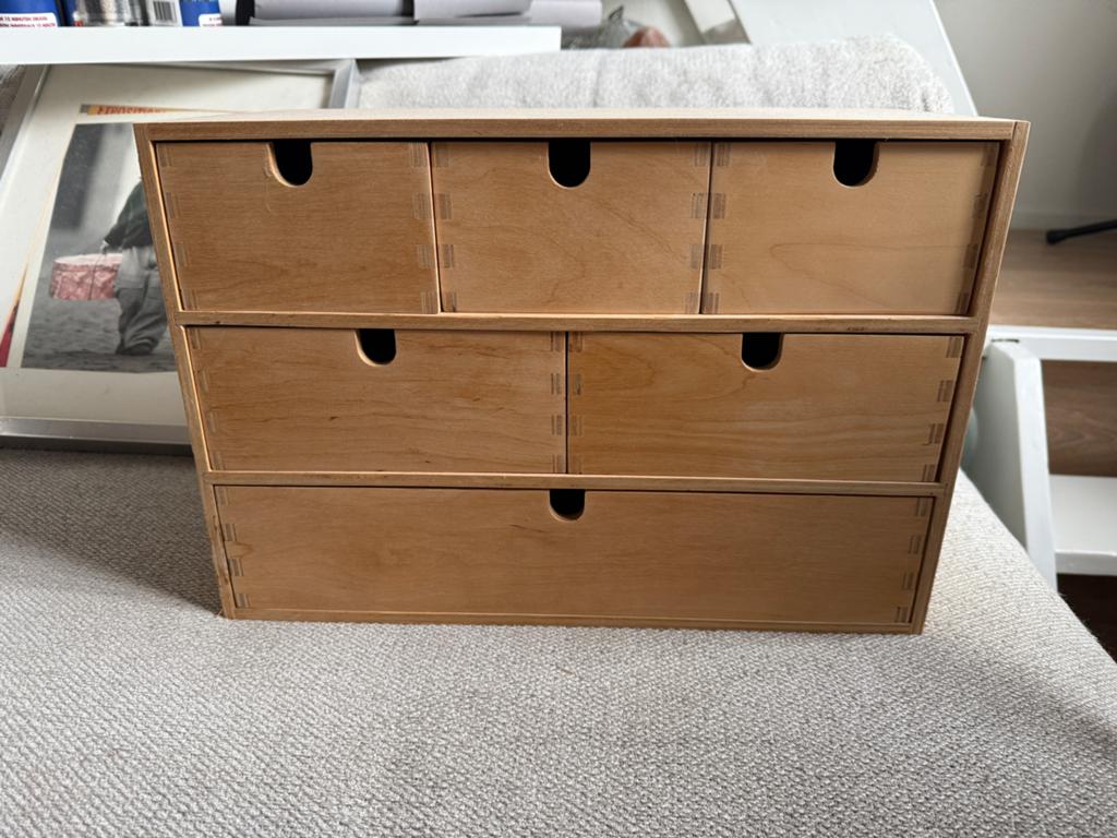 Ikea Moppe mini ladekast Hout - Opbergkastje met 6 laden, Huis en Inrichting, Kasten | Ladekasten, Ophalen, Minder dan 50 cm, 5 laden of meer